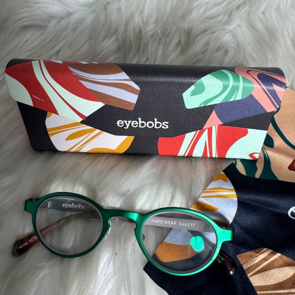 Eyebobs Hard Wear Metallic Pine Green Glasses‎ 44/22